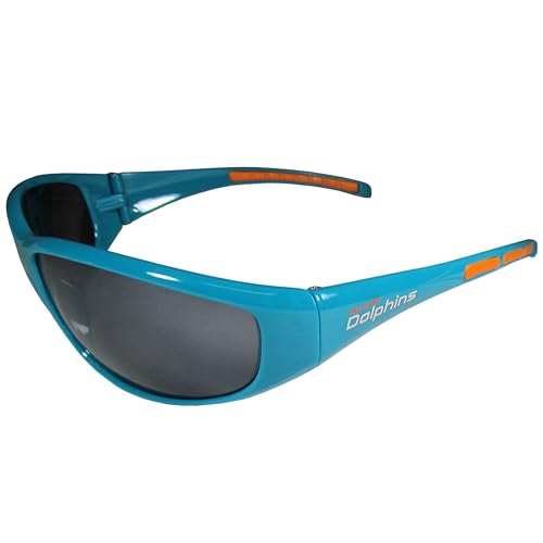 Miami Dolphins Men's Wrap Sunglasses - Large
