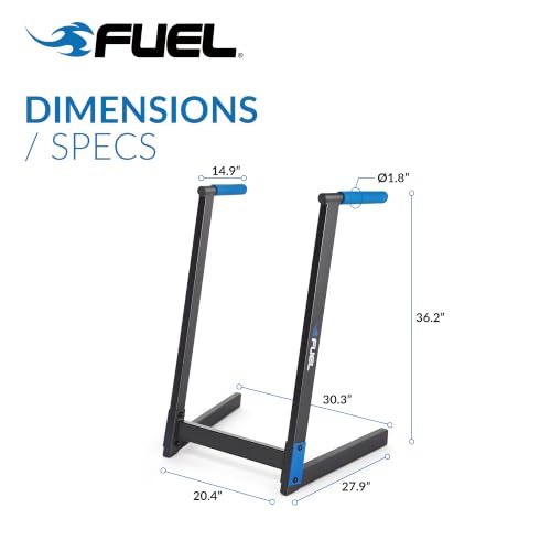 Dip Station for Bodyweight Training - Black/Blue