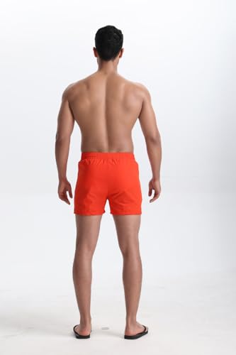 Men's Quick Dry 5" Zipper Beach Shorts - X-Large Orange