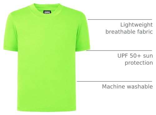 Youth Athletic Short Sleeve Tee - UPF 50+ Dry Fit - 8 Years Green