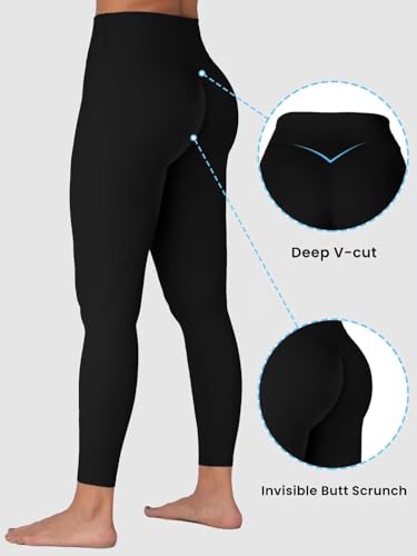 Sunzel Sunzfly 25" Inseam Black High-Waisted Butt Lift Workout Leggings for Women
