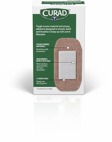 Extra-Long Heavy-Duty Bandages - Assorted Sizes, 30 Count