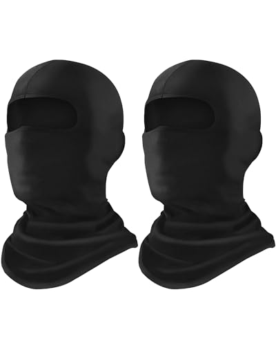 Balaclava Ski Mask - Breathable Winter Face Cover for Men & Women - Black, 2 Pack