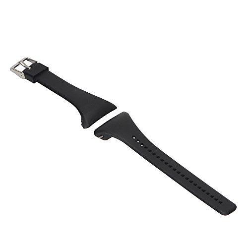 Soft Adjustable Silicone Replacement Band for Polar FT4/FT7 - Black
