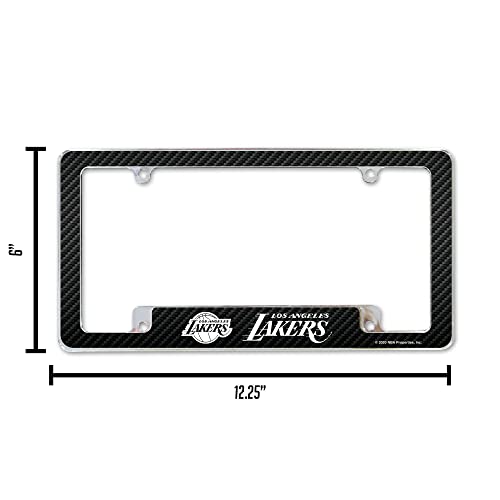 Los Angeles Lakers 12" x 6" Chrome License Plate Frame