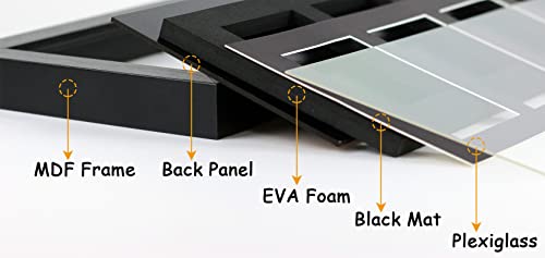 Bivitre 3-Piece Magnetic Card Display Frame with UV Protection for Trading Cards