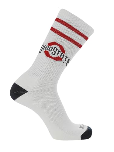 Ohio State Buckeyes Vintage Socks - Classic Soft Cotton, Large