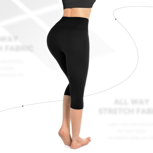 Capri Leggings for Women - Small-Medium, Grey