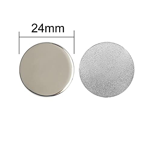 Golf Ball Markers Set - 10 Assorted Patterns, Soft Enamel - Silver