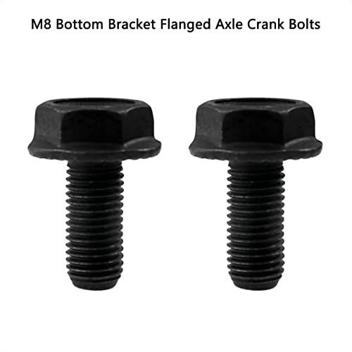 M8 x 18mm Bicycle Bottom Bracket Flanged Axle Bolt - 2 Pack