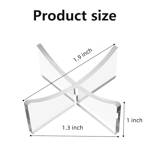 Clear Acrylic Ball Display Stand - 3-Pack for Baseball, Golf & Softball