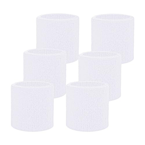 Breathable Sweatbands for Men & Women - White Wristbands