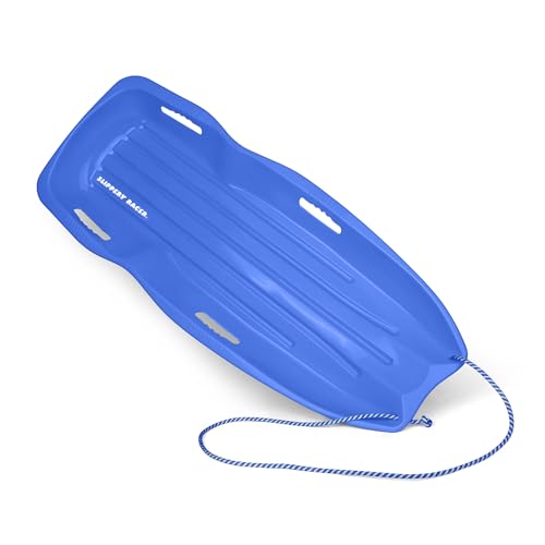 Flexible Toboggan Snow Sled for 2 Riders - 2 Pack Blue/Red