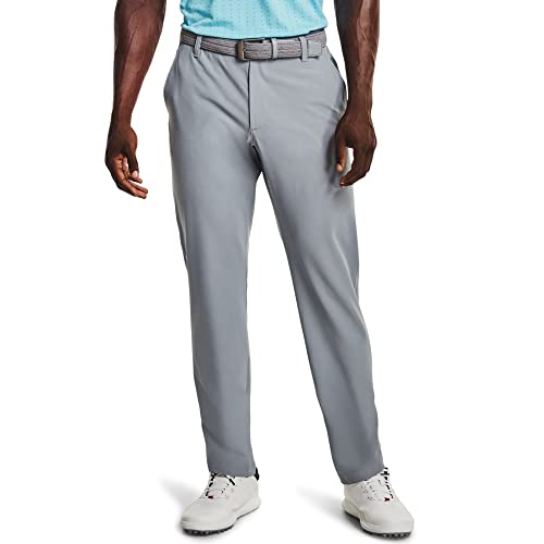 Under Armour Golf Drive Pants 34W x 32L Halo Gray Water-Resistant Stretch Twill
