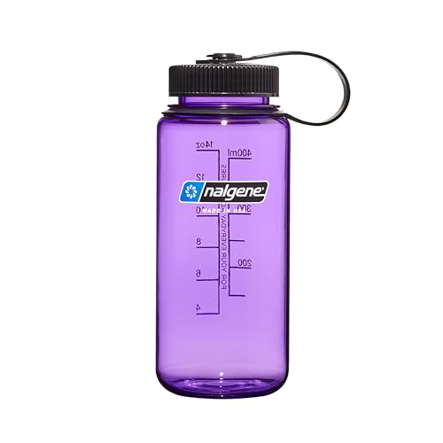 Nalgene 16 oz Wide Mouth Water Bottle - Purple, Durable & Leak-Proof
