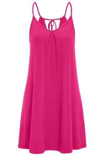 2024 Women's Summer Floral Mini Beach Dress - Rose Red