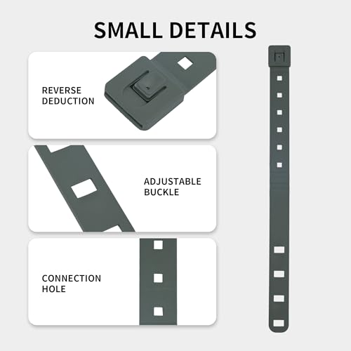 Tactical MOLLE Malice Clips - Durable Straps & Attachments (Long-RG, 4 Pack)