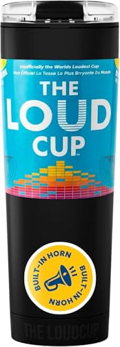 23 oz 2-in-1 Water Bottle & Noisemaker - Jet Black