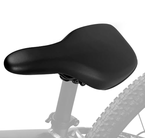 Soeenaper Kids Bike Saddle Black for 14-24 Inch Child Bicycles - Comfortable & Easy to Install