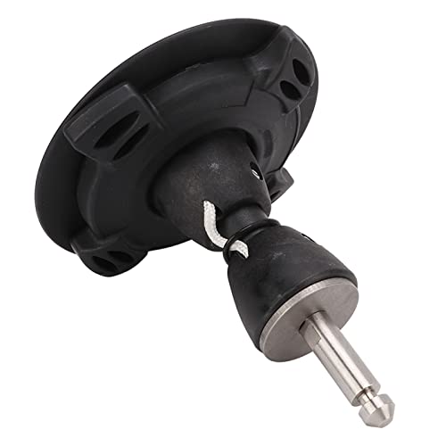Windsurfing Mast Base - 360° Universal Black Nylon & Metal