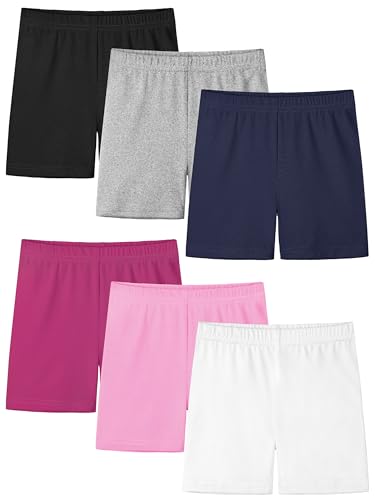Toddler Girls Biker Shorts - 6 Colors, Size 6-7 Years
