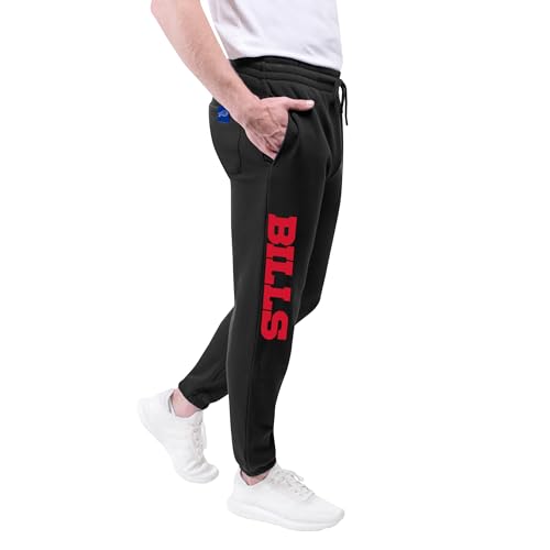 NFL Super Soft Game Day Jogger Sweatpants - Buffalo Bills - Small - Black