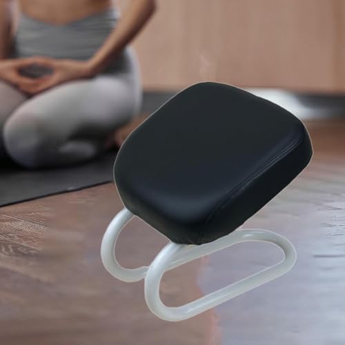 Adjustable Height Kneeling Meditation Stool - Black C