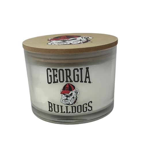 Georgia Bulldogs NCAA Logo Candle - 12.5 oz Team Spirit Football Gift
