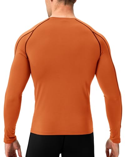 Men's Long Sleeve Compression Shirt - Moisture-Wicking Athletic Base Layer