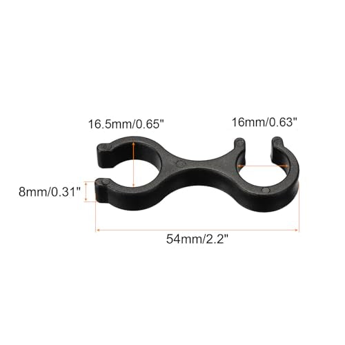 Trekking Pole Clips - 4 Pcs Double Rod Buckle Connectors for Hiking