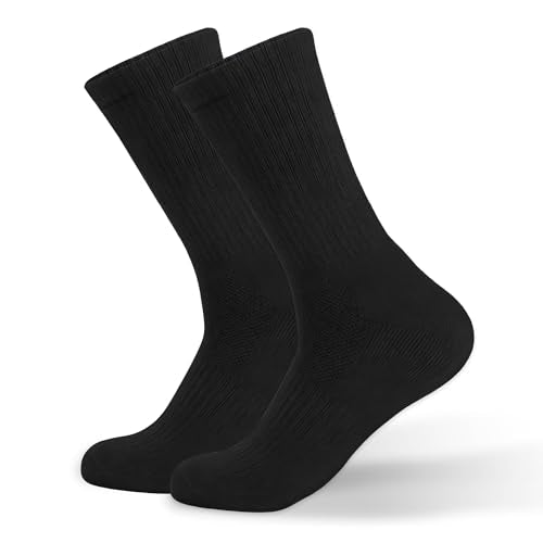 Men's Cushioned Crew Socks - Arch Support, 1 Pair