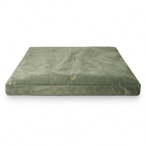 Zabuton Meditation Mat - 32x32 inch Sage Green Velvet Cushion