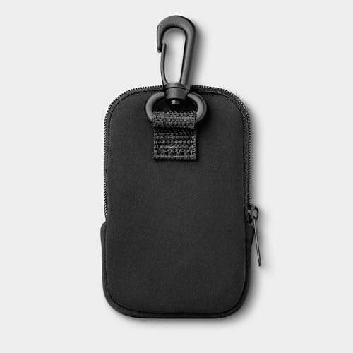 Touchland Black Zippered Hand Sanitizer Pouch with Snap Hook - Attachable Bag Accessory for 1 FL OZ Touchland