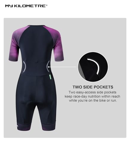 Women's Sleeveless Triathlon Suit with Chamois & UPF 50+