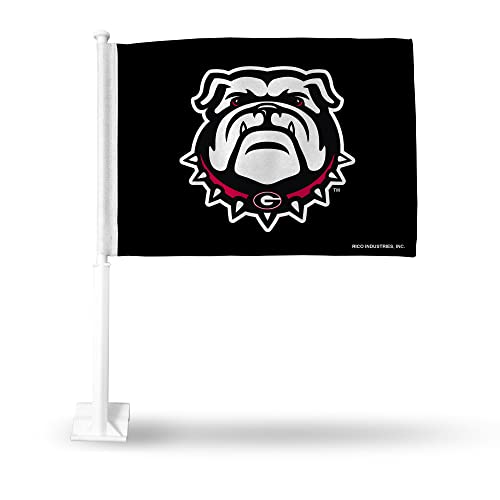 Georgia Bulldogs Double Sided Car Flag - 16" x 19"
