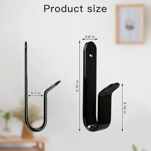 Snowboard Wall Mount & Skateboard Display Rack - 2 PCS Black