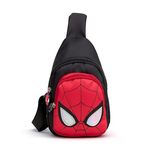 ACZHHZC Spider Cartoon Crossbody Backpack Sp1 Small Sling Bag for Men Women