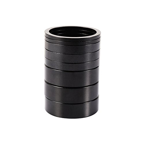 Bicycle Headset Spacers 8-Piece Set for 1-1/8 Inch Stem - Aluminum Alloy