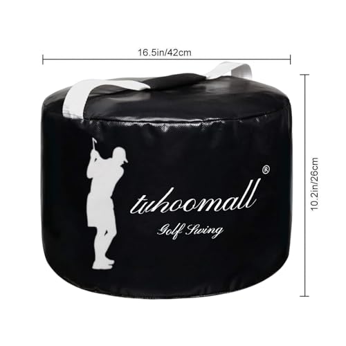 TuhooMall Black Golf Impact Power Smash Bag for Swing Training Waterproof Durable