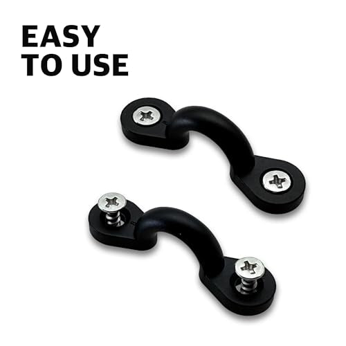 Premium Nylon Bungee Deck Loops Kit - 20Pcs with Stainless Steel Screws