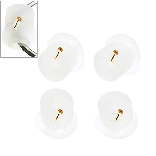 Replacement Mushroom Earbuds - Soft Silicone Tips, Pack of 10