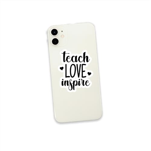 Teach Love Inspire Vinyl Decal - 2.5 Inch Motivational Sticker