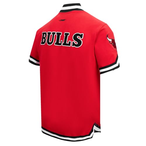 Men's NBA Classic Chenille Button Down - Chicago Bulls - Large - Red/Black