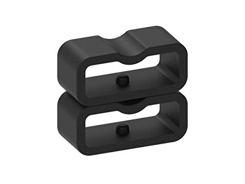 11-Pack Silicone Watch Band Fastener Rings - 16mm Replacement Keepers