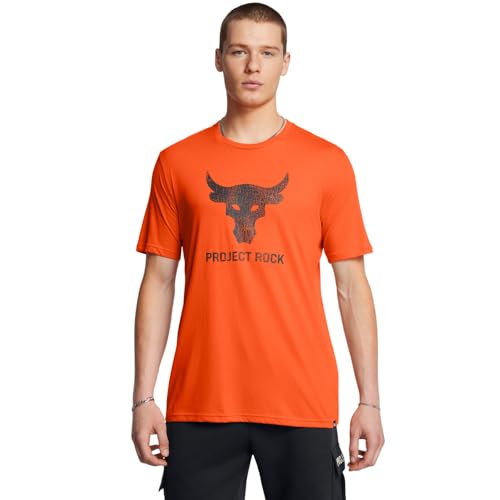 Men's Project Rock Graphic T-Shirt - Team Orange, 3X-Large