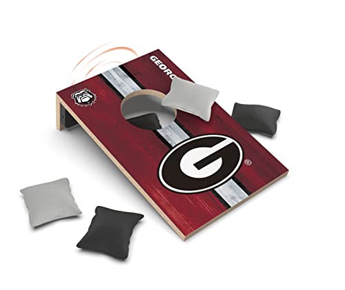 Georgia Bulldogs Tabletop Cornhole Game with Bluetooth Speaker