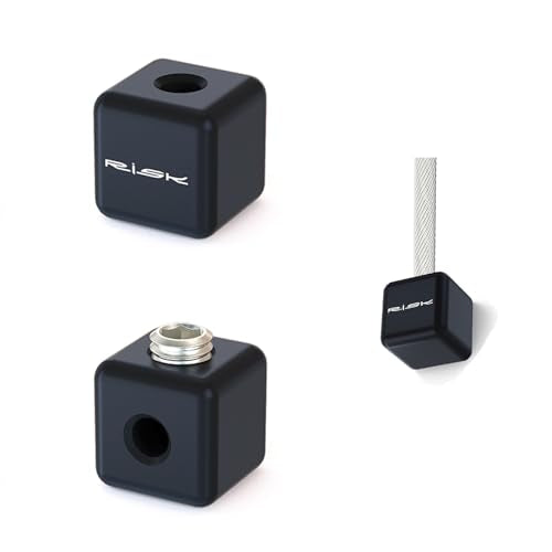 Bike Cable End Caps - Durable Aluminum Alloy - Black