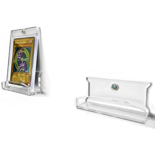 Clear Acrylic Floating Wall Mount for Graded Trading Cards