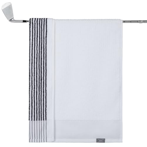 White Handy Picks Caddie Golf Towel 44x22 Inch Extra Large Cotton, Pack of 1