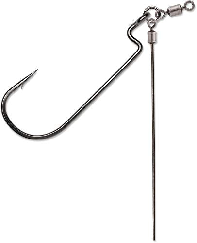 Heavy Duty Worm Fishing Rig - Black Nickel Size 3/0